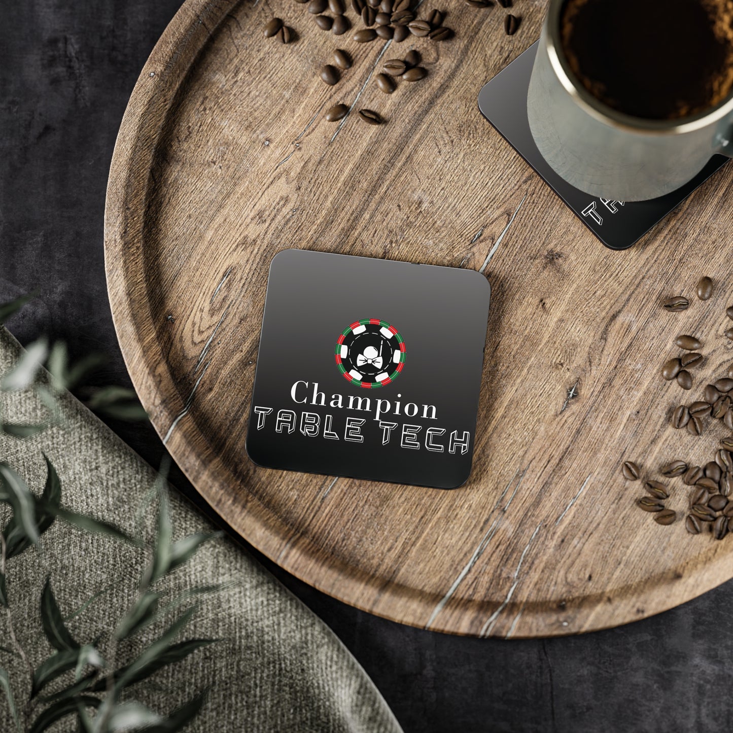 Custom Champion Table Tech coasters image -  Champion Table Tech