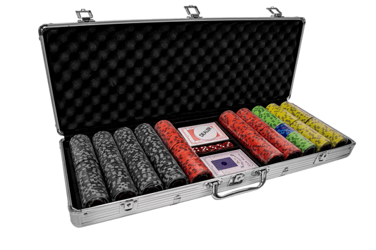 500 Poker Chip Case Las Vegas - Tournament 14Gr image 