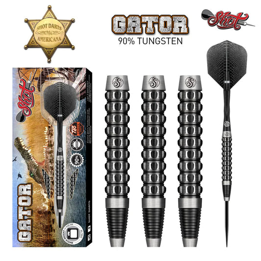 Americana Gator Steel Tip Dart Set-90% Tungsten Barrels image 