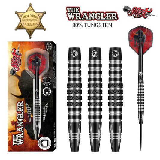 Americana The Wrangler Steel Tip Dart Set- 80% Tungsten Barrels image 