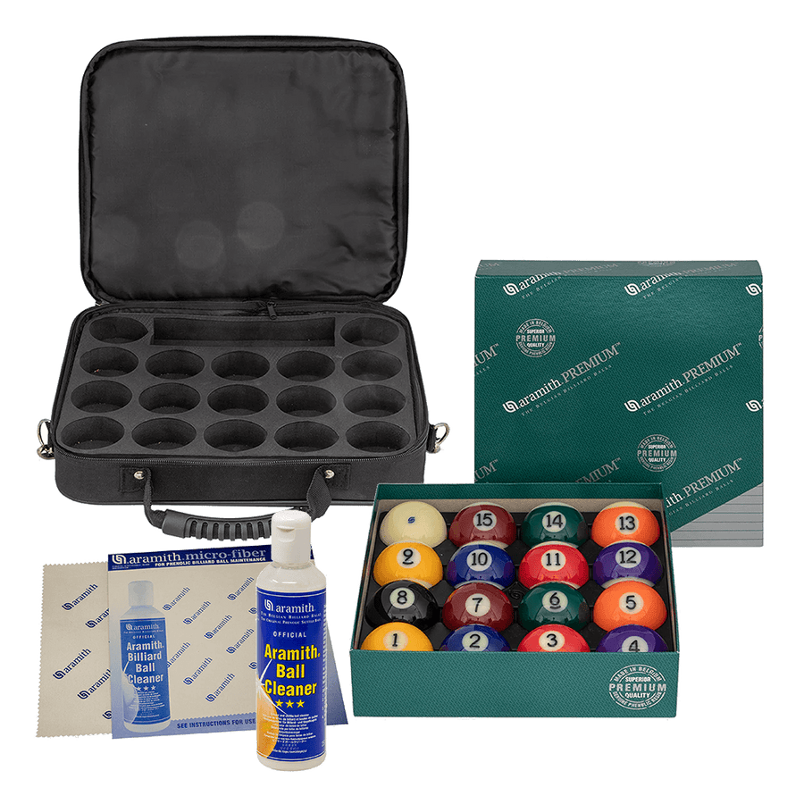 Protective Ball Case With Aramith Premium Ball Set And Cleaning Kit image