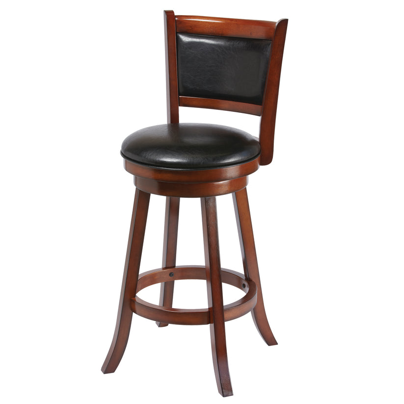 Tabouret de bar à dossier - Châtaigne