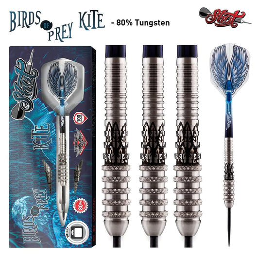 Birds Of Prey Kite Steel Tip Dart Set-80% Tungsten Barrels image 