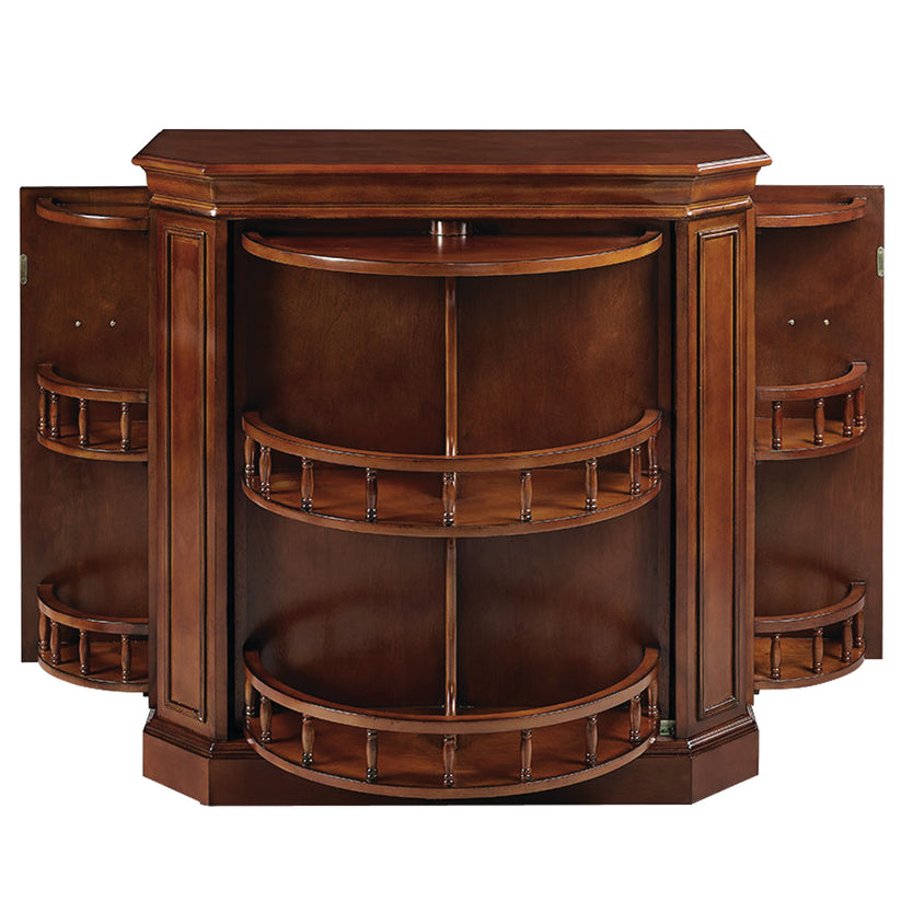 Armoire de bar avec barre - Châtaignier