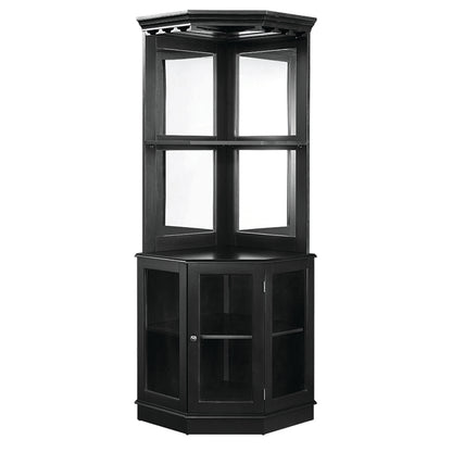 Corner Bar Cabinet - Black image -  Champion Table Tech