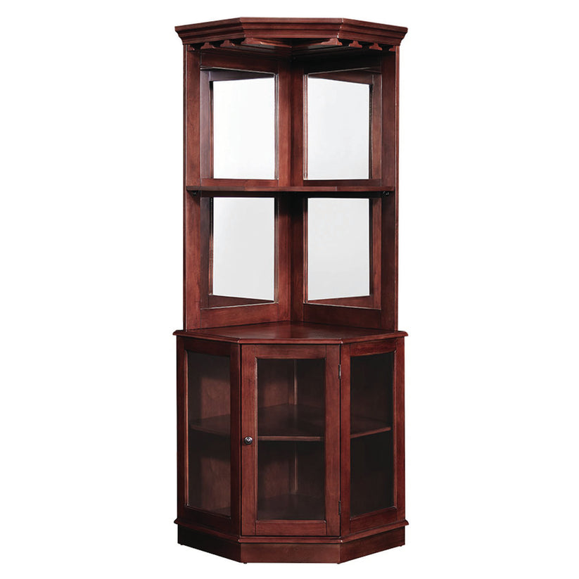 Corner Bar Cabinet - English Tudor