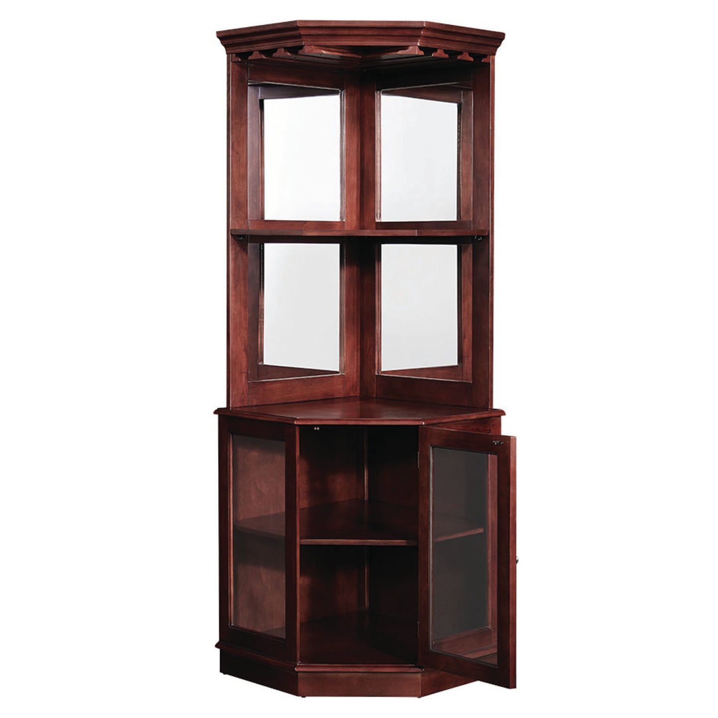 Corner Bar Cabinet - English Tudor image -  Champion Table Tech