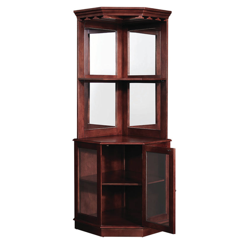 Corner Bar Cabinet - English Tudor