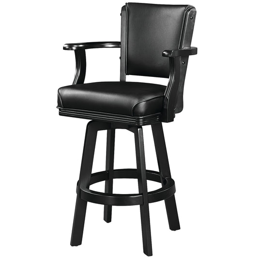 Swivel Barstool With Arms-Black image -  Champion Table Tech 