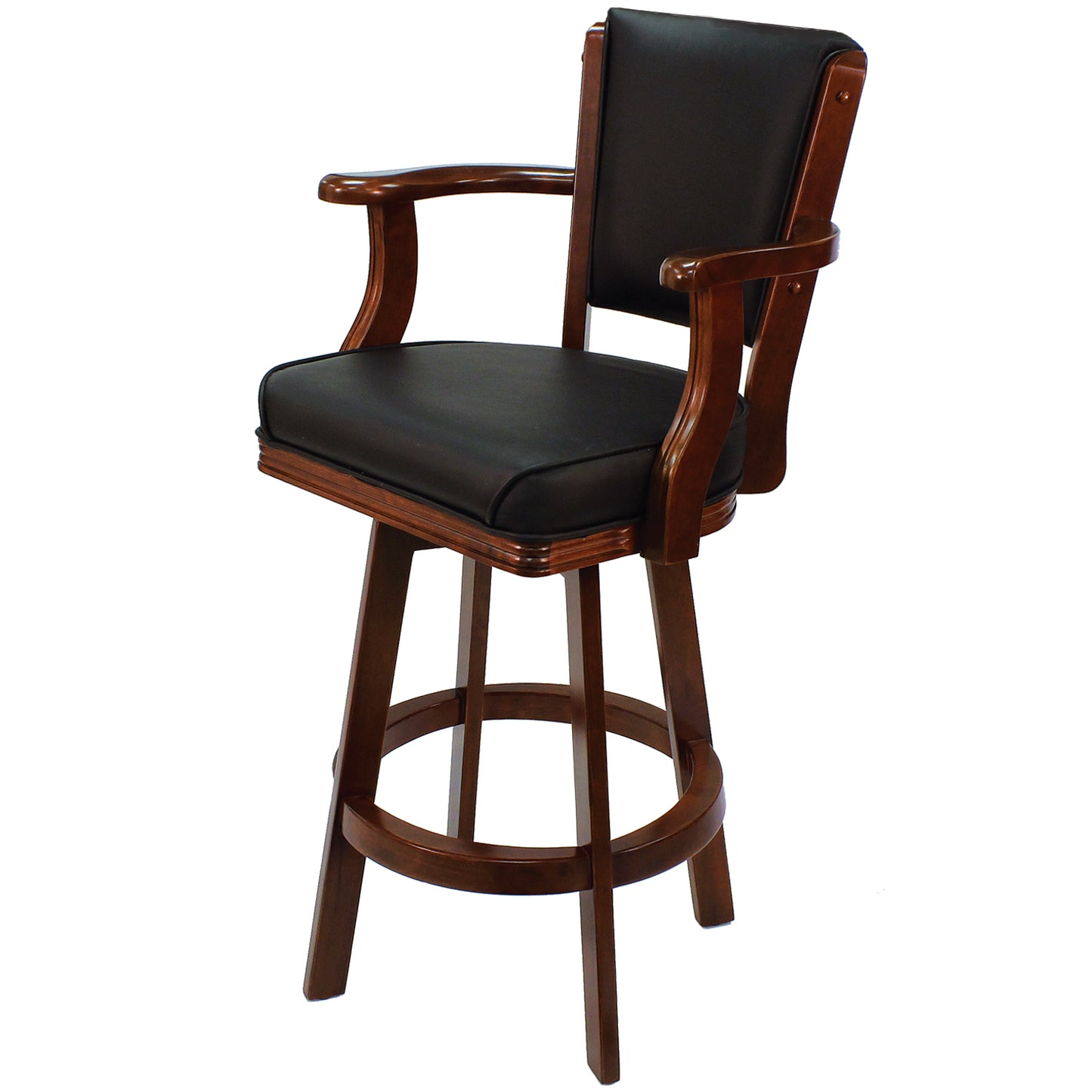 Swivel Barstool With Arms-English Tudor image -  Champion Table Tech