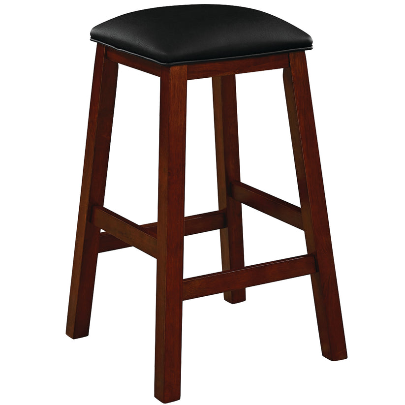 Square Backless Barstool - English Tudor