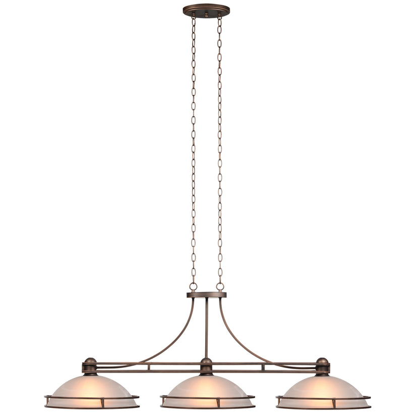 Cosmopolitan - 56" 3Lt Billiard Light-Bronze