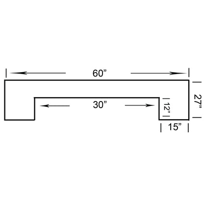 60" Bar - Cappuccino image -  Champion Table Tech