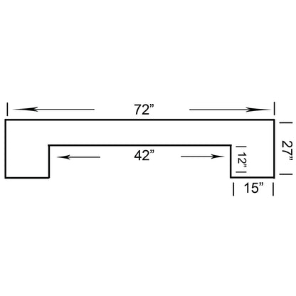 72" Bar - Chestnut image -  Champion Table Tech