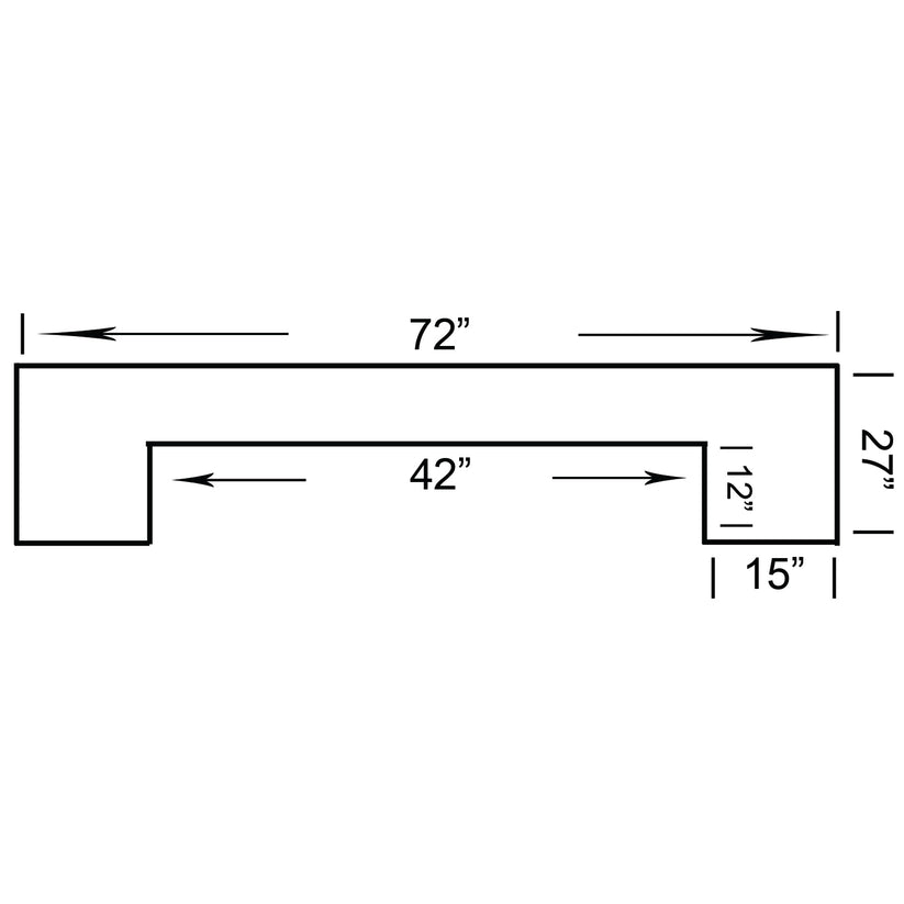 72" Bar - Black