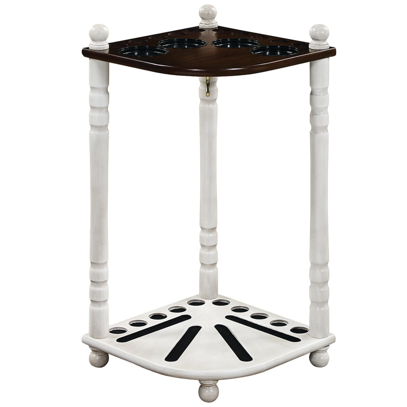 Floor Cue Rack - Antique White