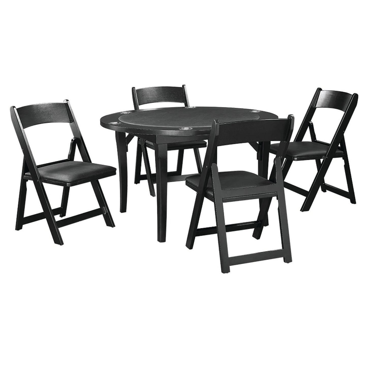 48" Folding Game Table - Black image -  Champion Table Tech