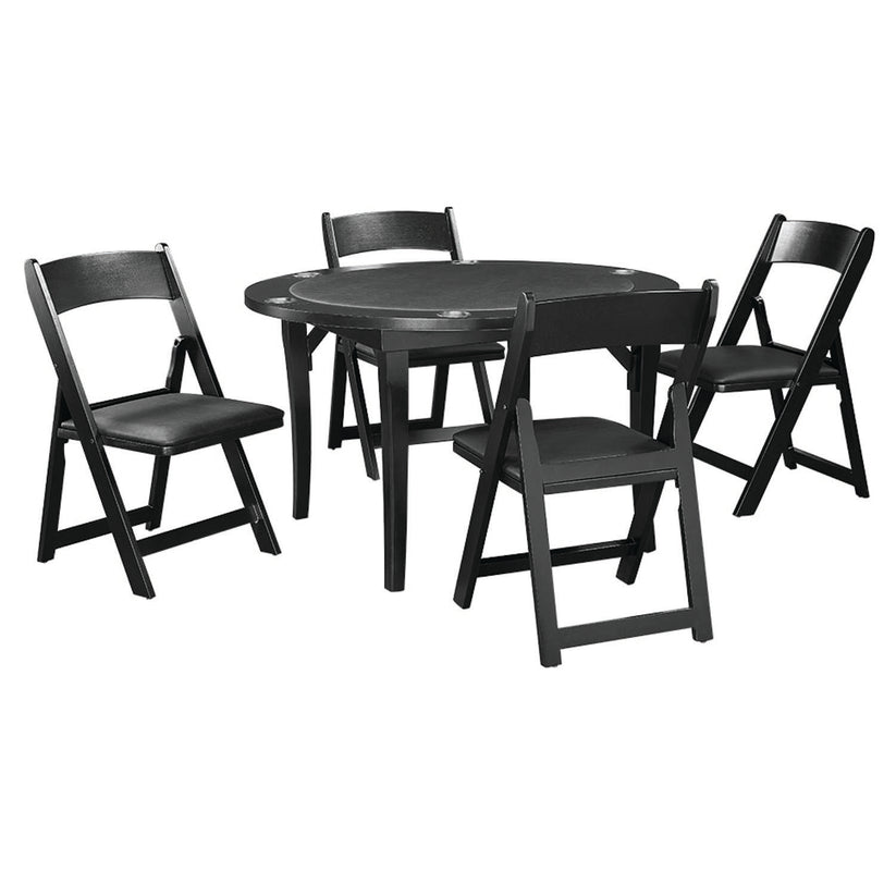 Table de jeu pliante de 48 po - Noir