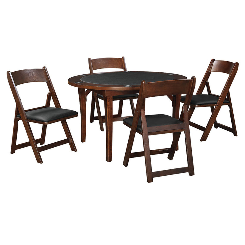 48" Folding Game Table - Cappuccino,