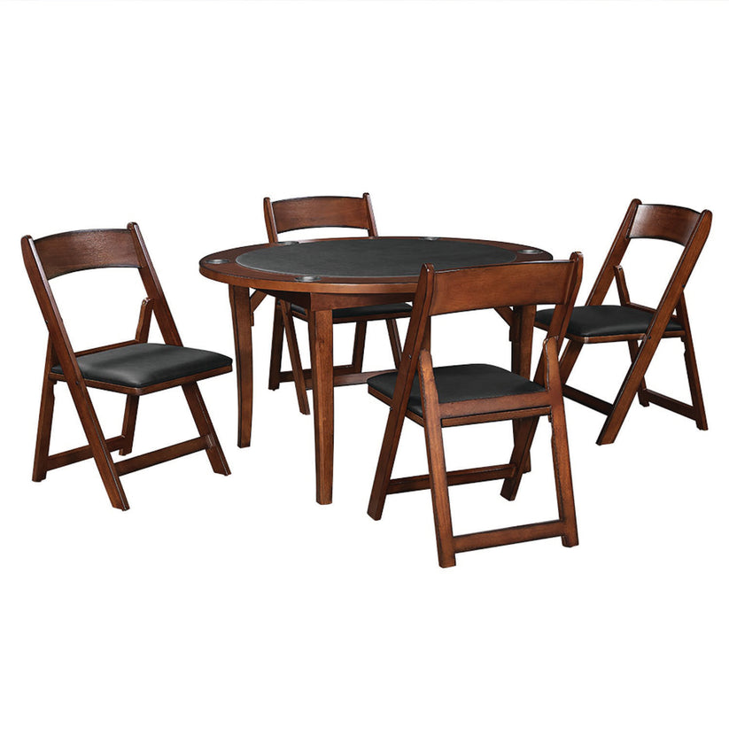 48" Folding Game Table - Chestnut