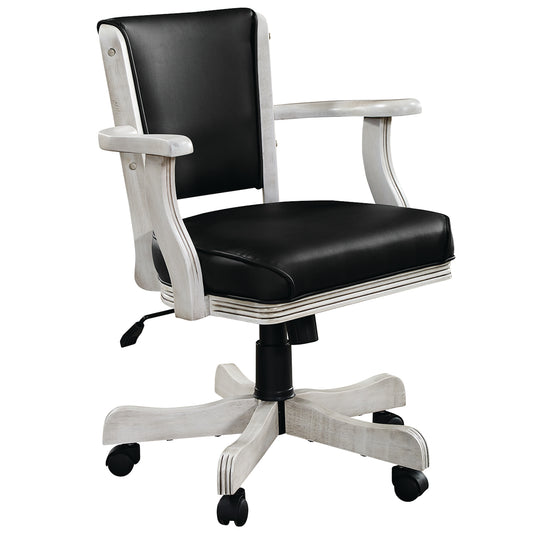 Swivel Game Chair - Antique White image -  Champion Table Tech 