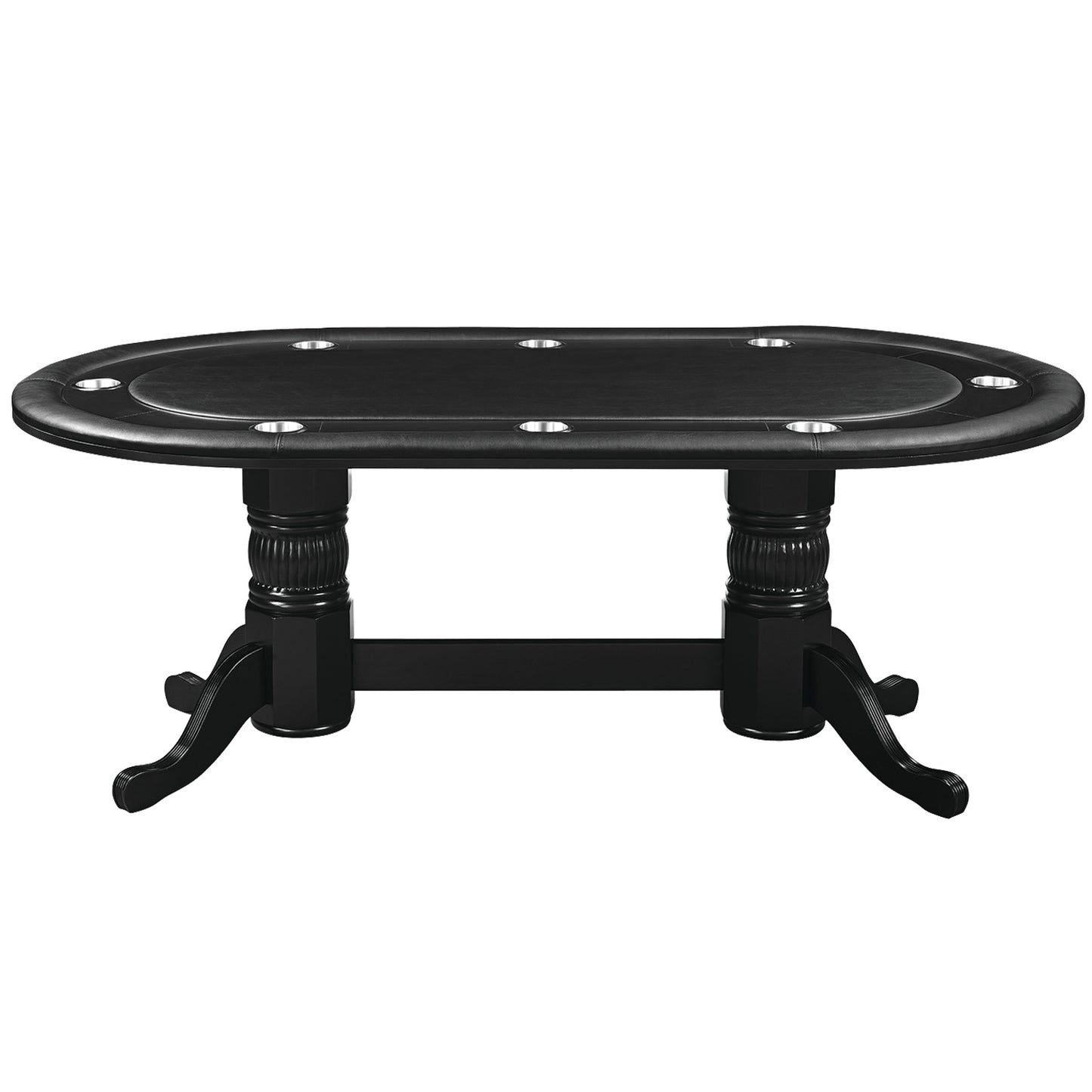 84" Texas Hold'Em Game Table - Black image -  Champion Table Tech