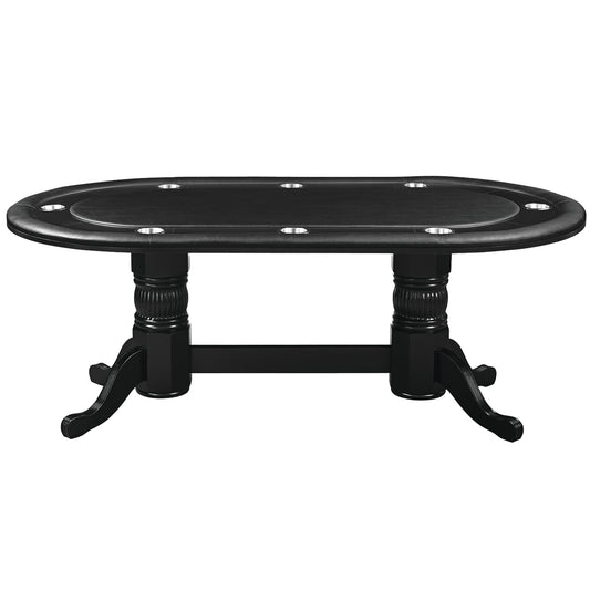 84" Texas Hold'Em Game Table - Black image -  Champion Table Tech 