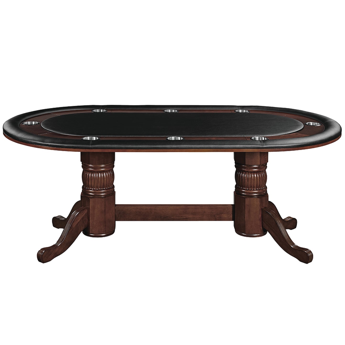 84" Texas Hold'Em Game Table - Cappuccino image -  Champion Table Tech