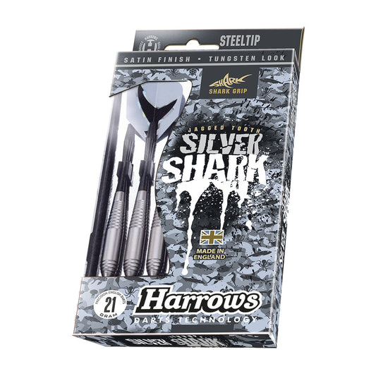 Harrows Silver Shark Steel Tip Darts image 