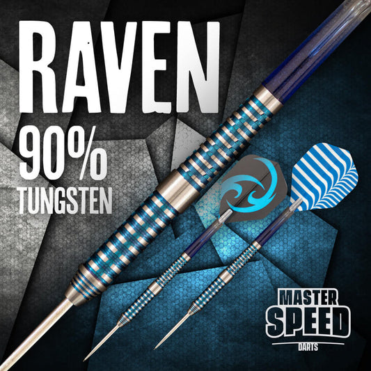 Master Speed Raven 90% Tungsten Steel Tip Darts image 