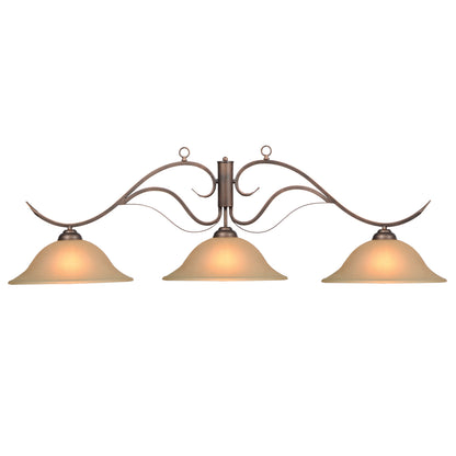 3 Shade Monaco Fixture Oil Rubbed Bronze image -  Champion Table Tech