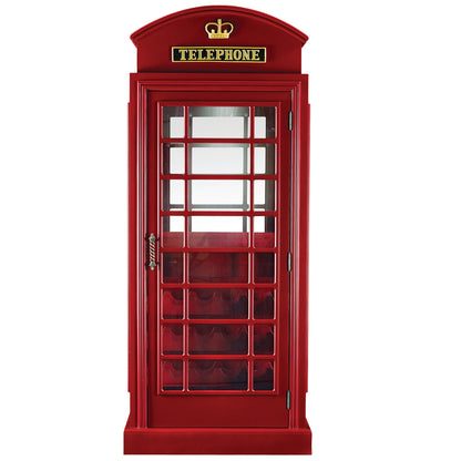 Old English Telephone Booth Bar Cabinet image -  Champion Table Tech