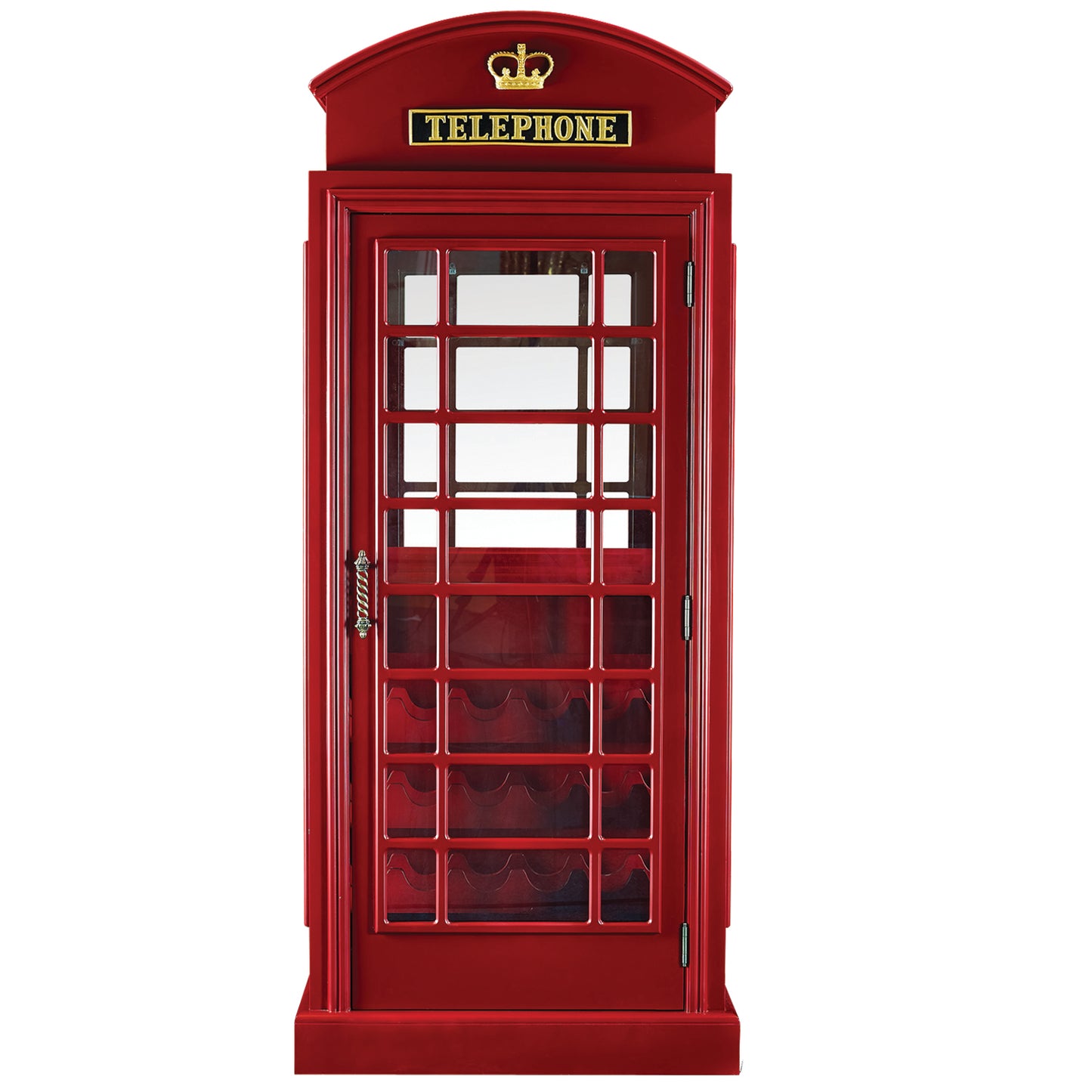 Old English Telephone Booth Bar Cabinet image -  Champion Table Tech