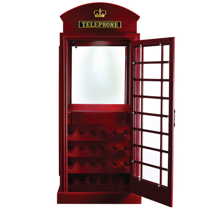 Old English Telephone Booth Bar Cabinet image -  Champion Table Tech