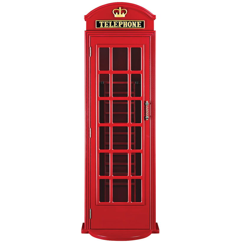 Old English Telephone Booth Cue Holder