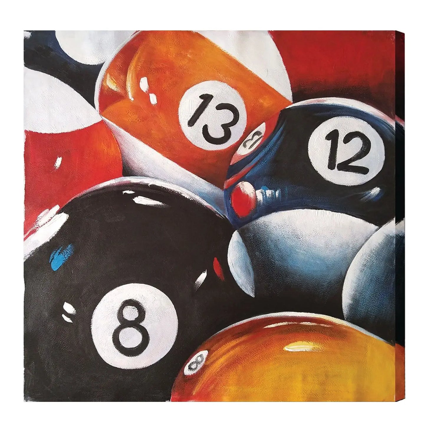 Oil Painting On Canvas - 8, 12, & 13 Balls RAM Game Room