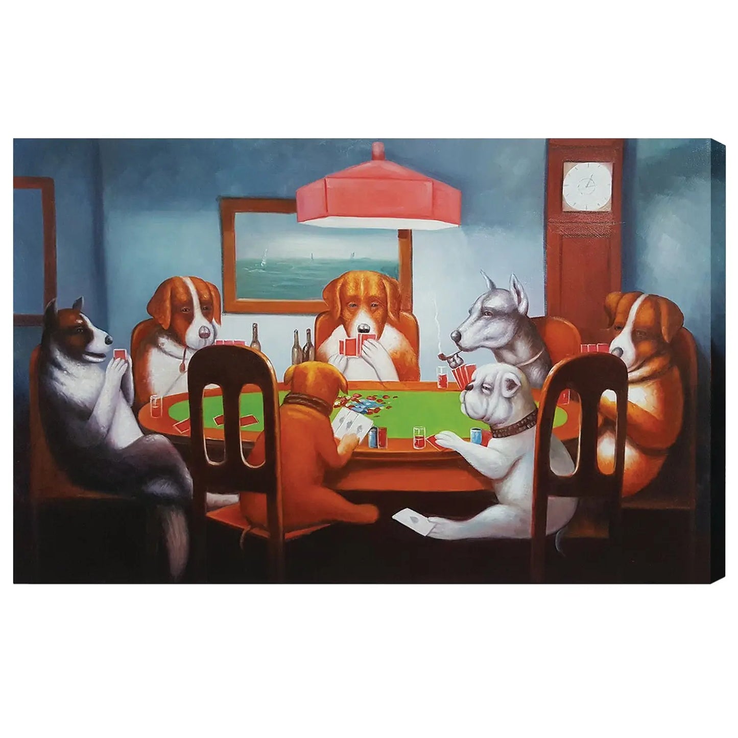 Oil Painting On Canvas - Friend In Need RAM Game Room