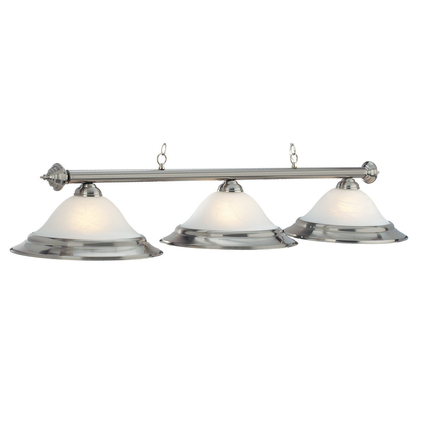 60" 3 Lt Billiard Light- Stainless