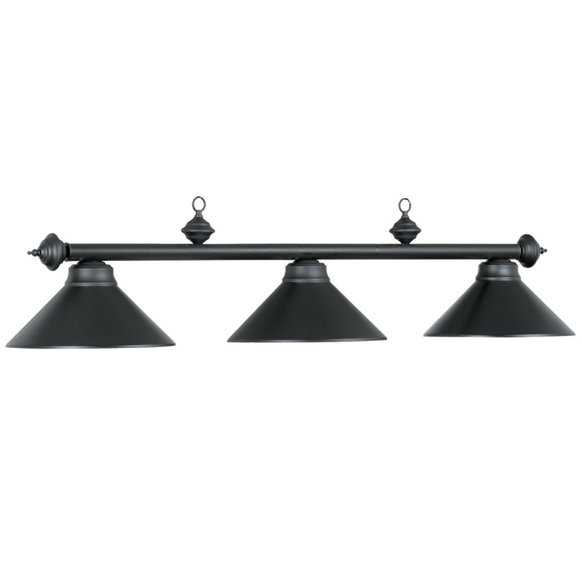 54" 3Lt Billiard Light- Matte Blk/Mb