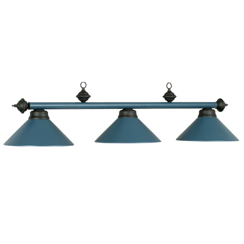 54" 3Lt Billiard Light- Matte Blue