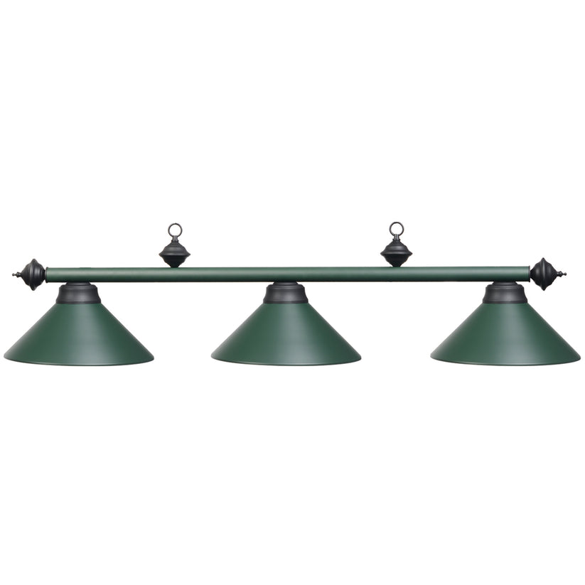 54" 3Lt Billiard Light- Matte Green