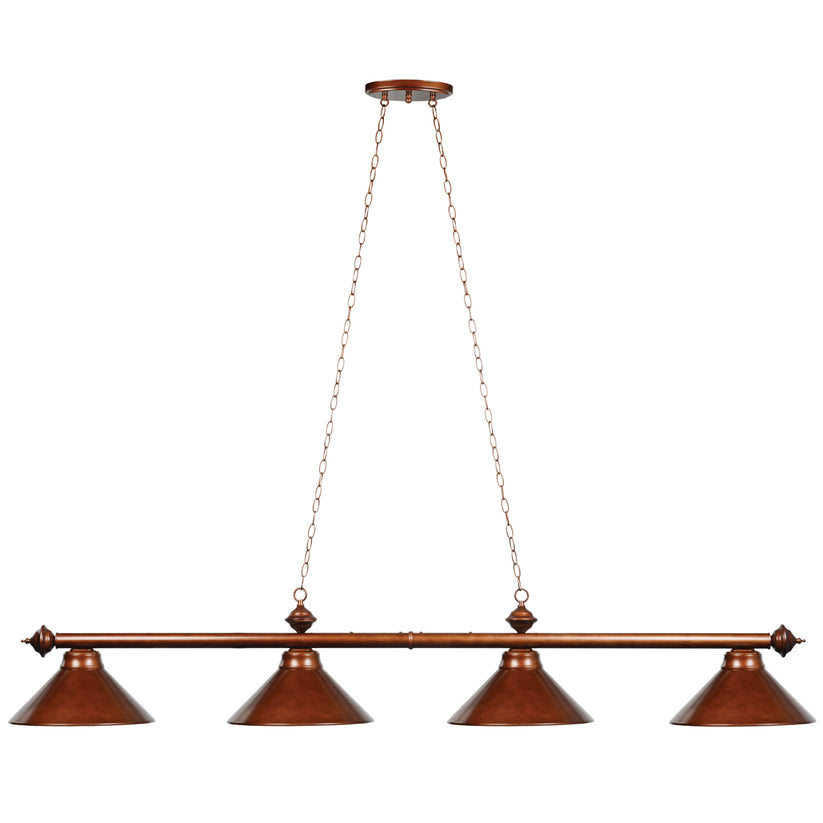 78" 4 Lt Billiard Light-Chestnut