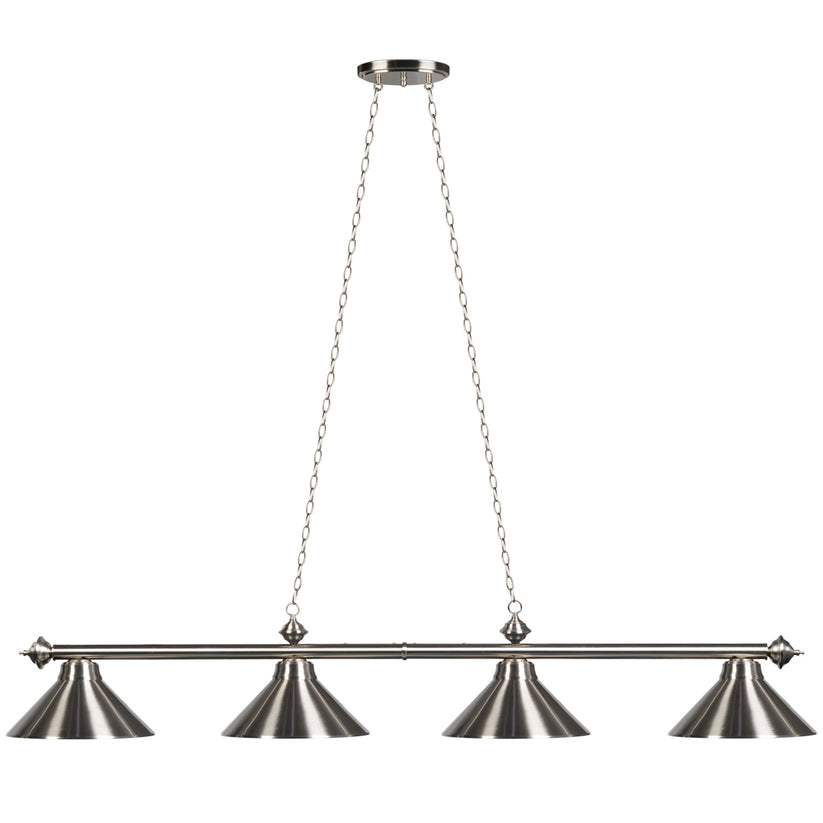 78" 4 Lt Billiard Light-Stainless