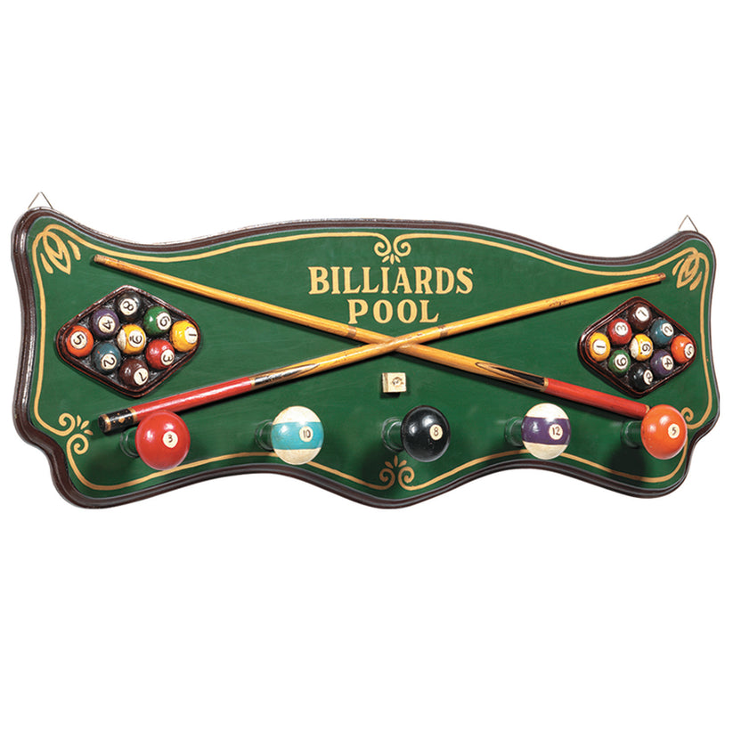 Enseigne de pub - Porte-manteau de billard