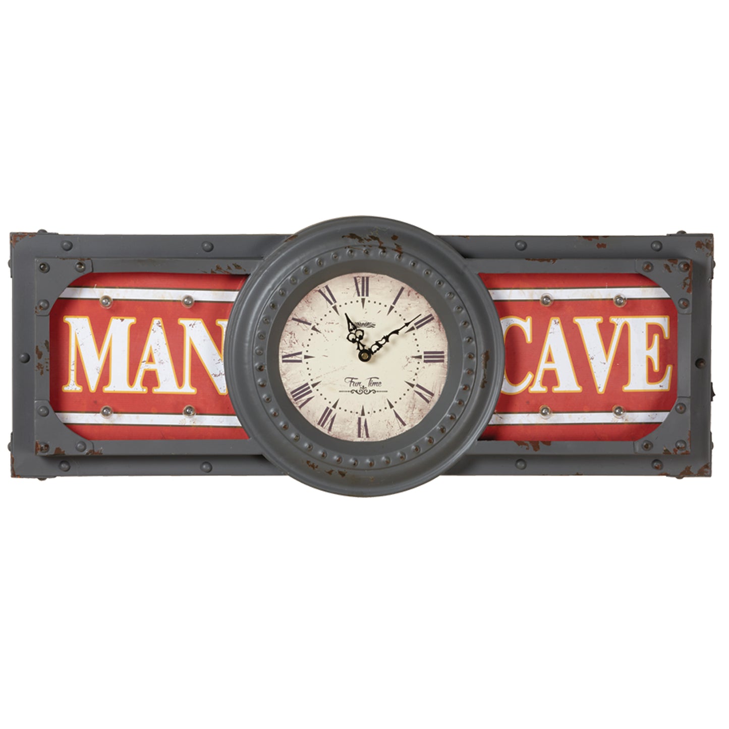 Metal Sign-Man Cave Clock image -  Champion Table Tech