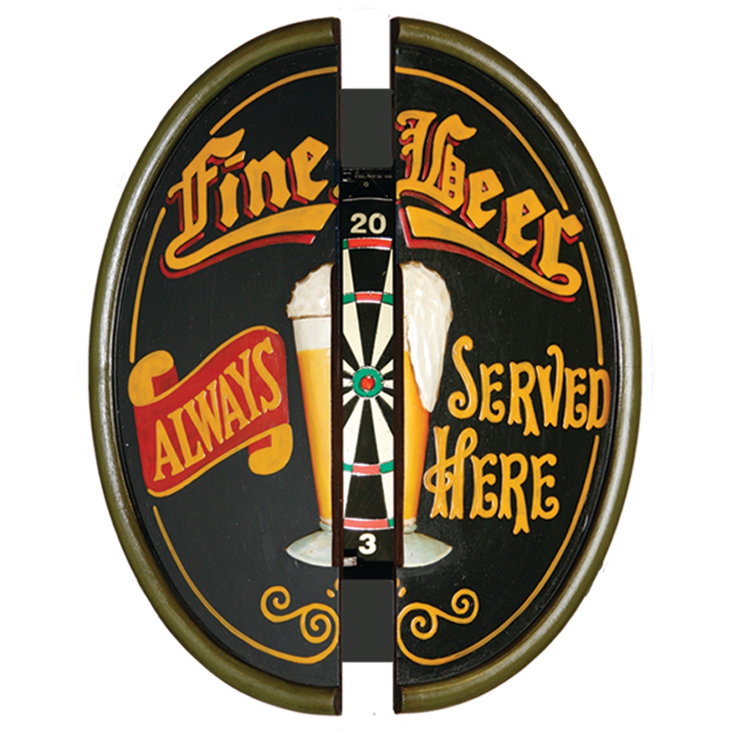 Fine Beer Dartboard Cabinet image -  Champion Table Tech