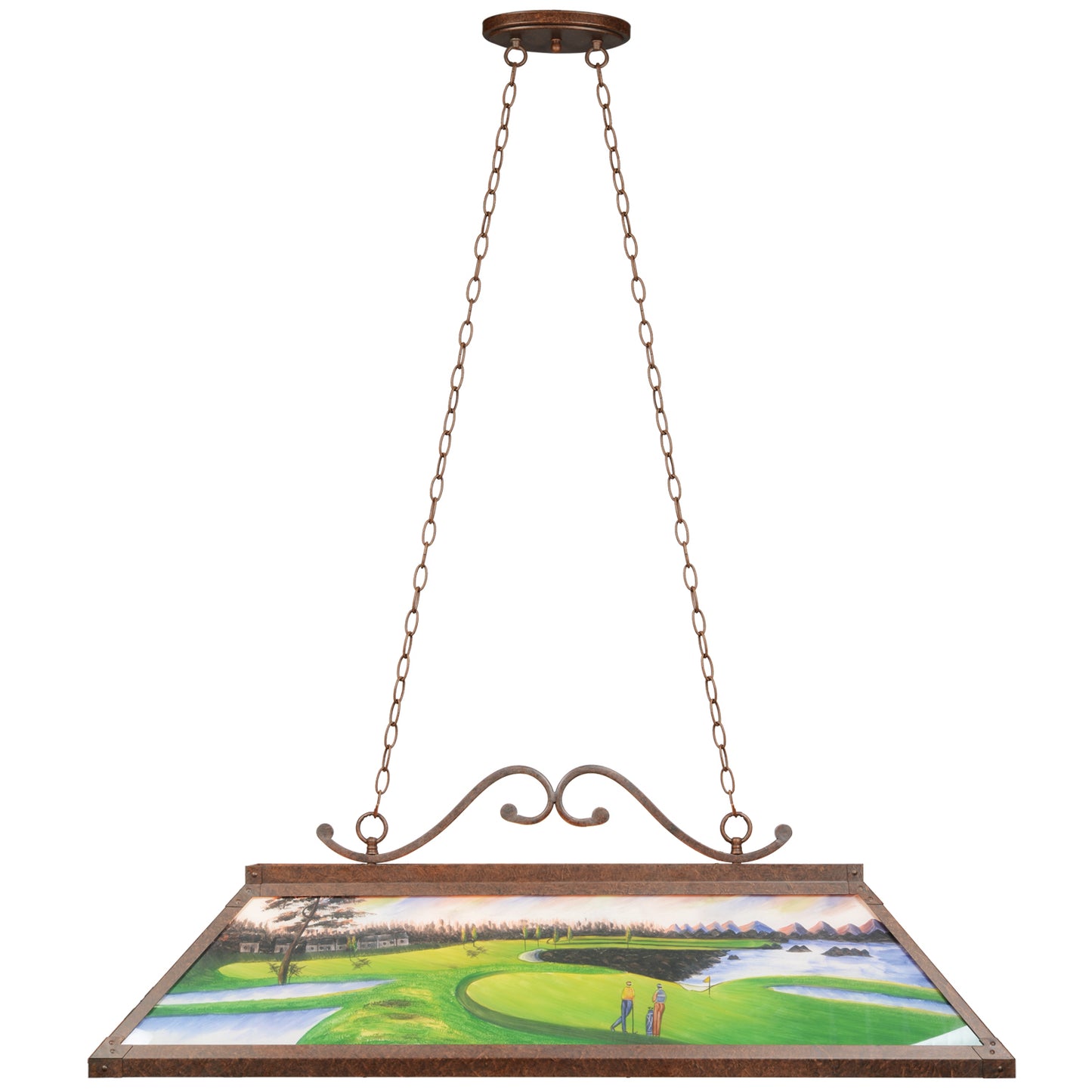 48"Hand-Painted Billiard Light image -  Champion Table Tech