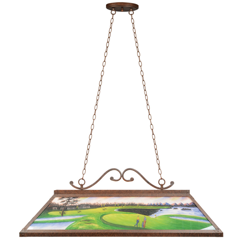 48"Hand-Painted Billiard Light