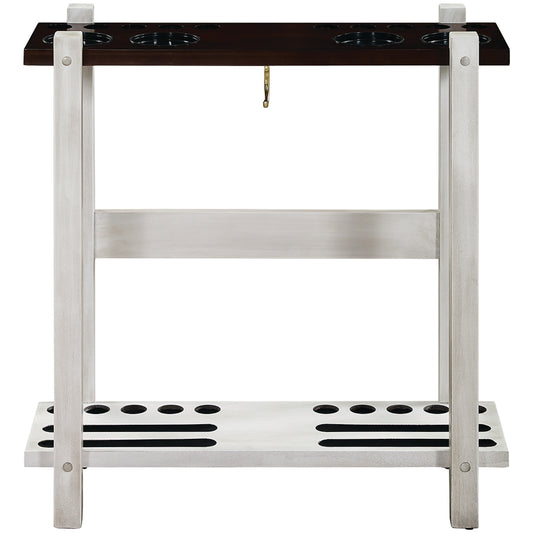 Straight Floor Cue Rack-Antique White image -  Champion Table Tech 