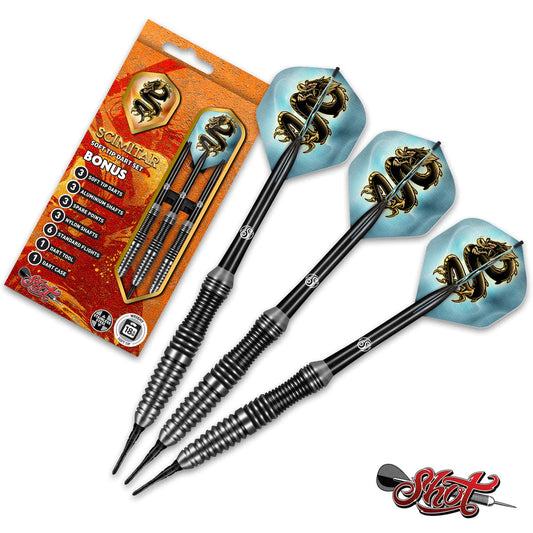 Shot Scimitar Soft Tip Darts Set-Professional Stainless Steel image 